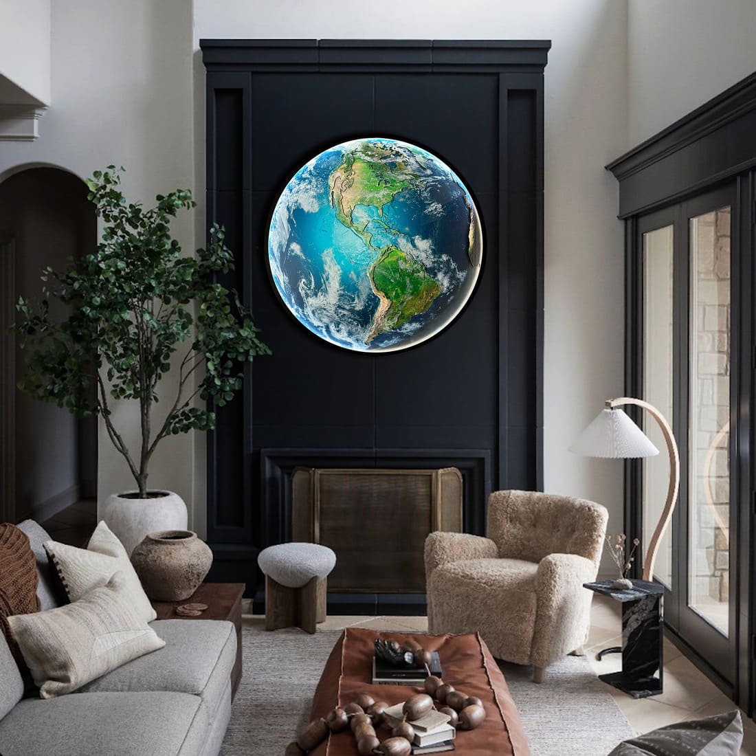 Earth with LED