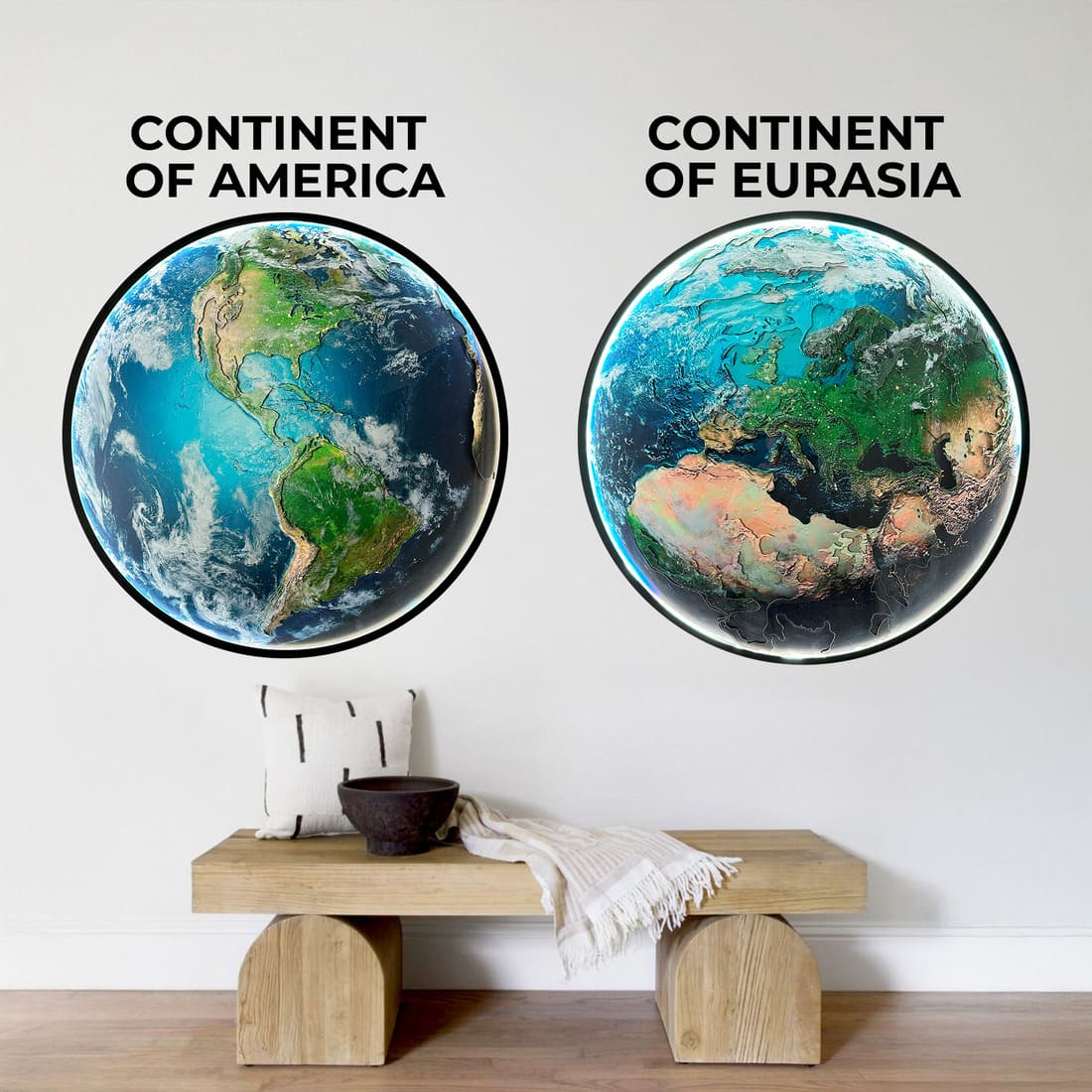 Earth with LED