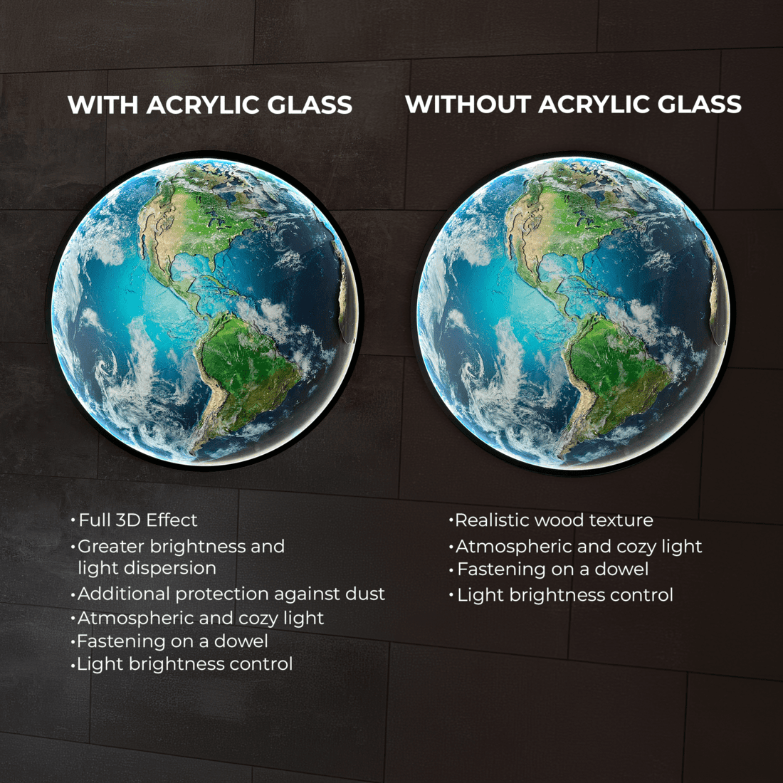 Earth with LED