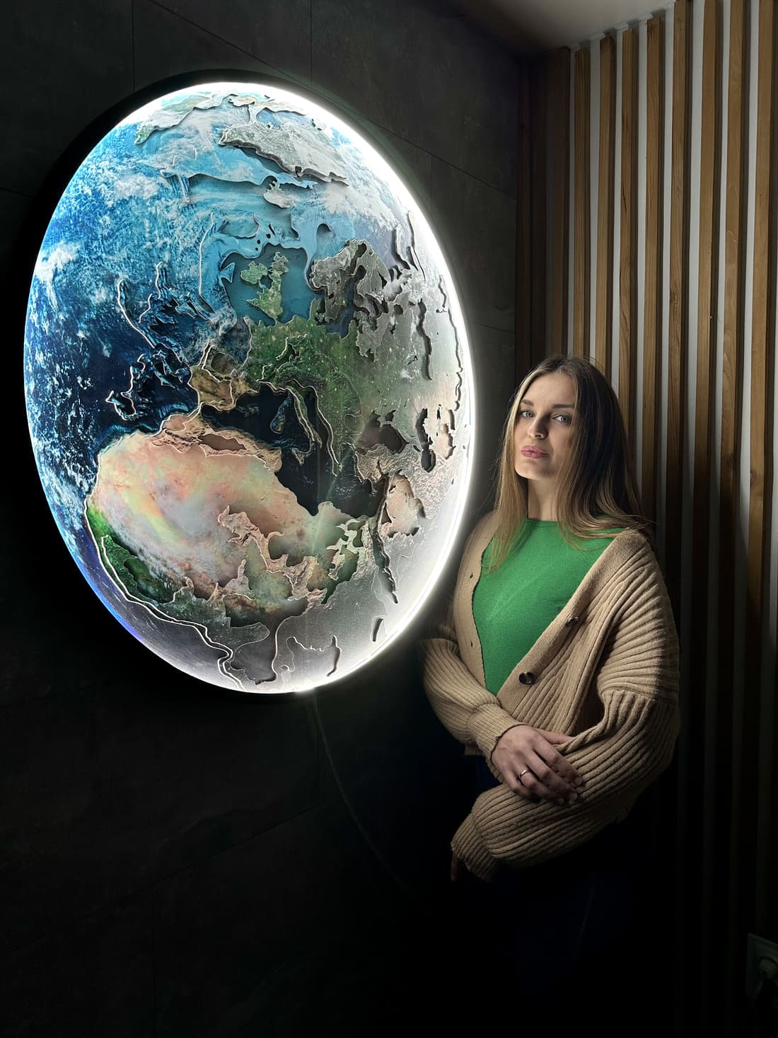 Earth with LED