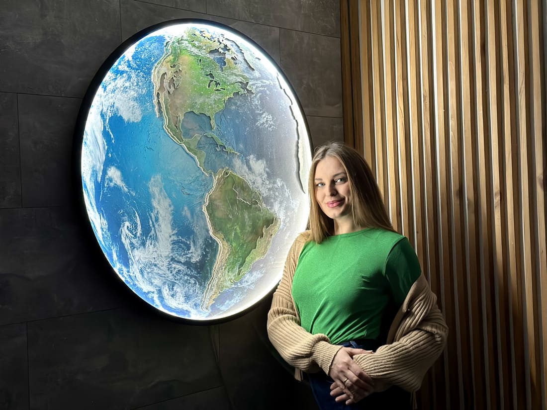 Earth with LED