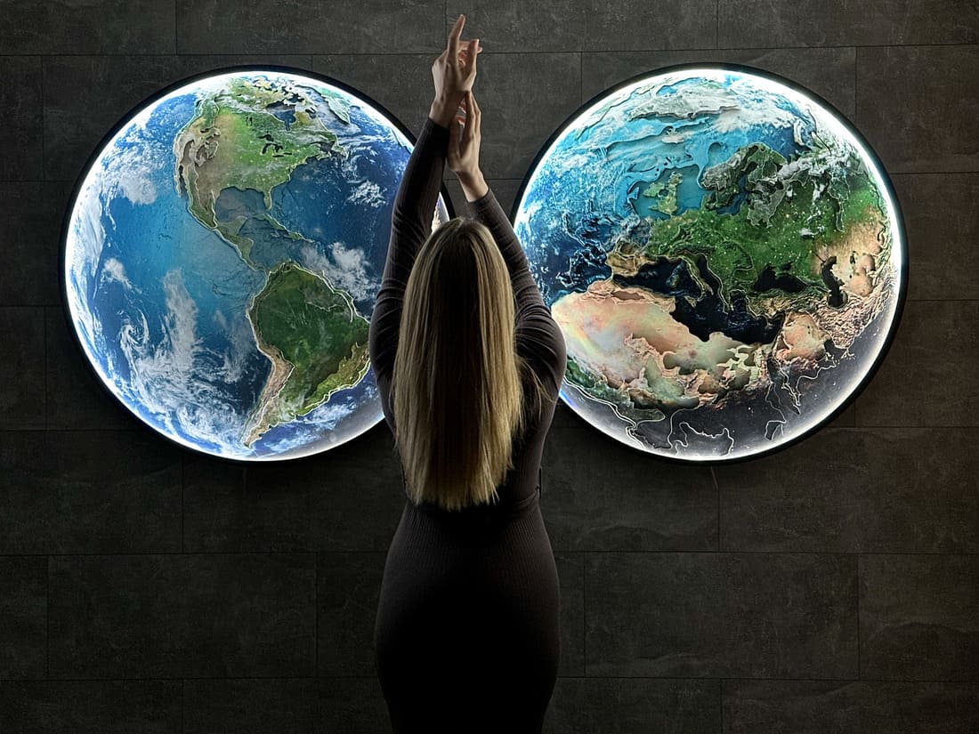 Earth with LED