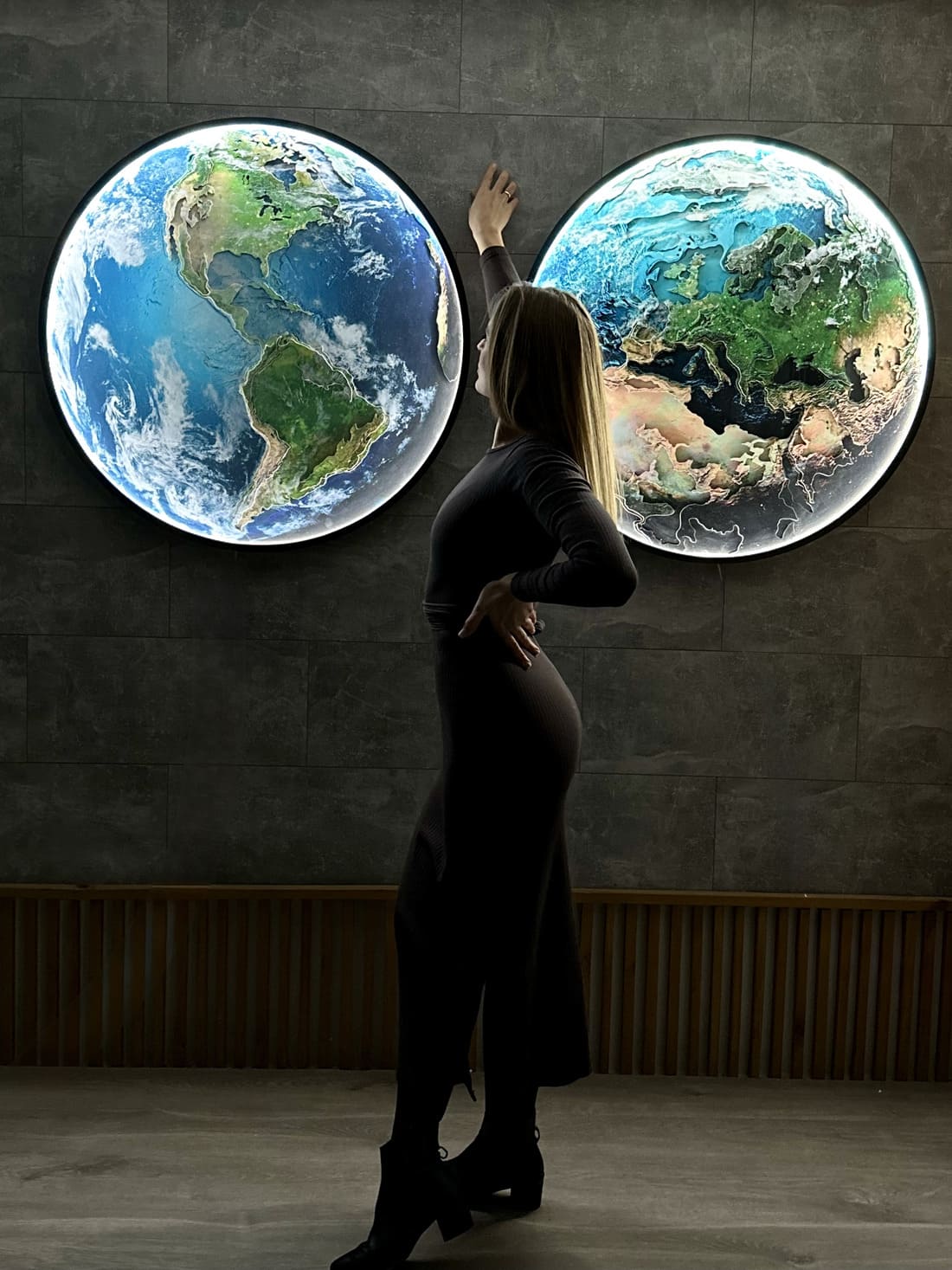 Earth with LED