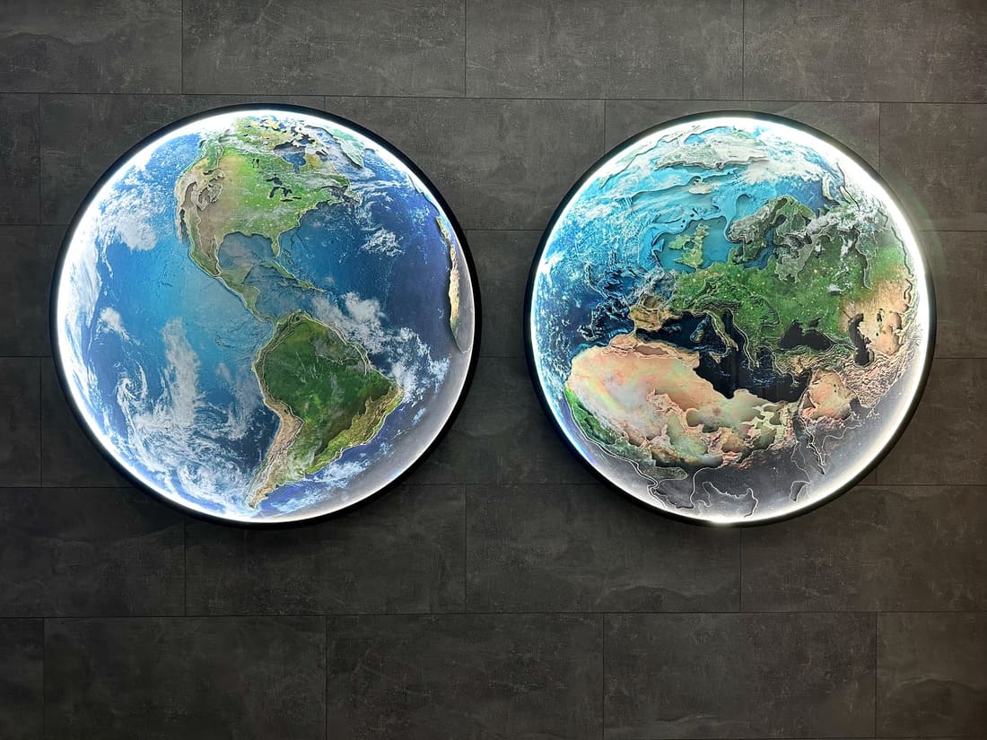 Earth with LED