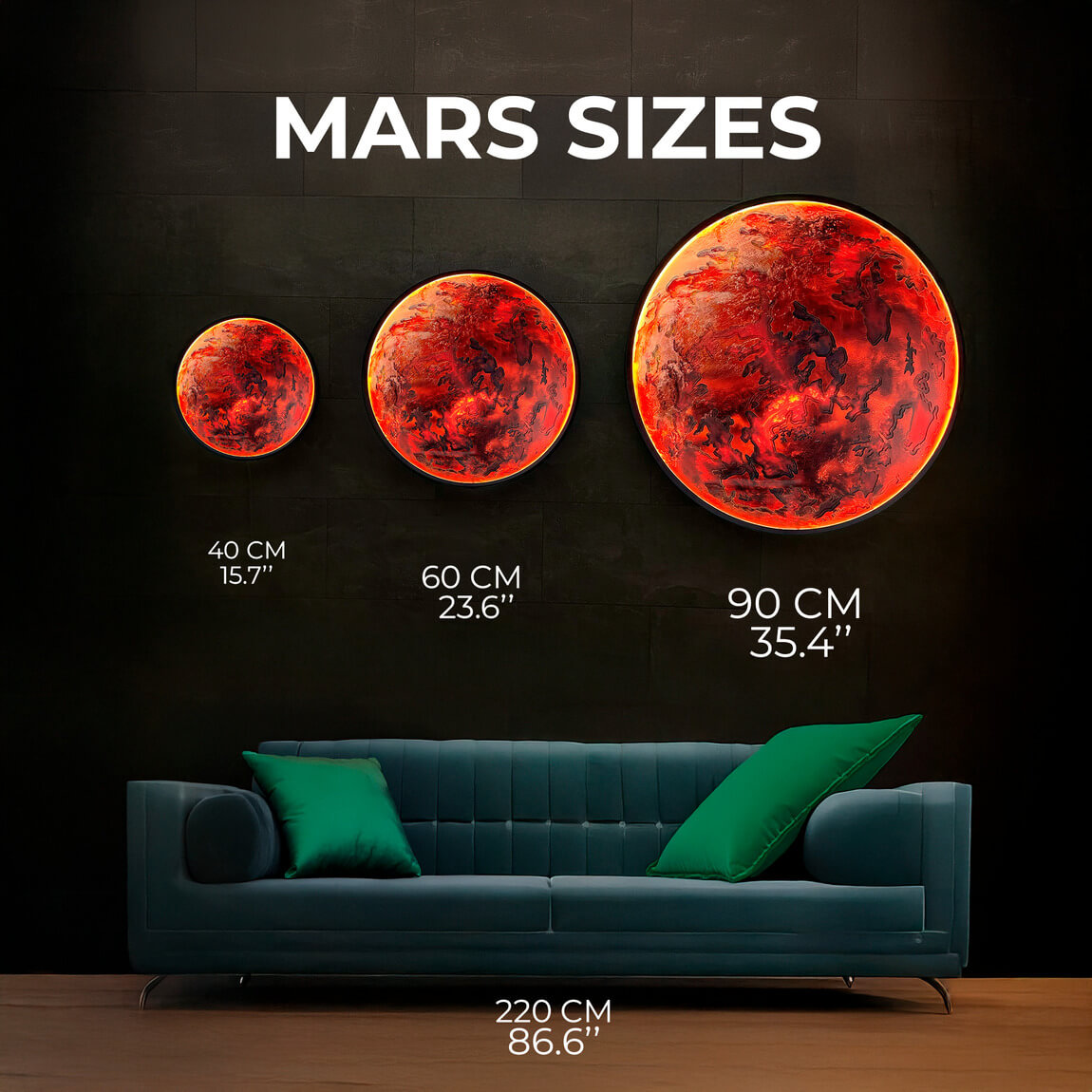 Mars with LED