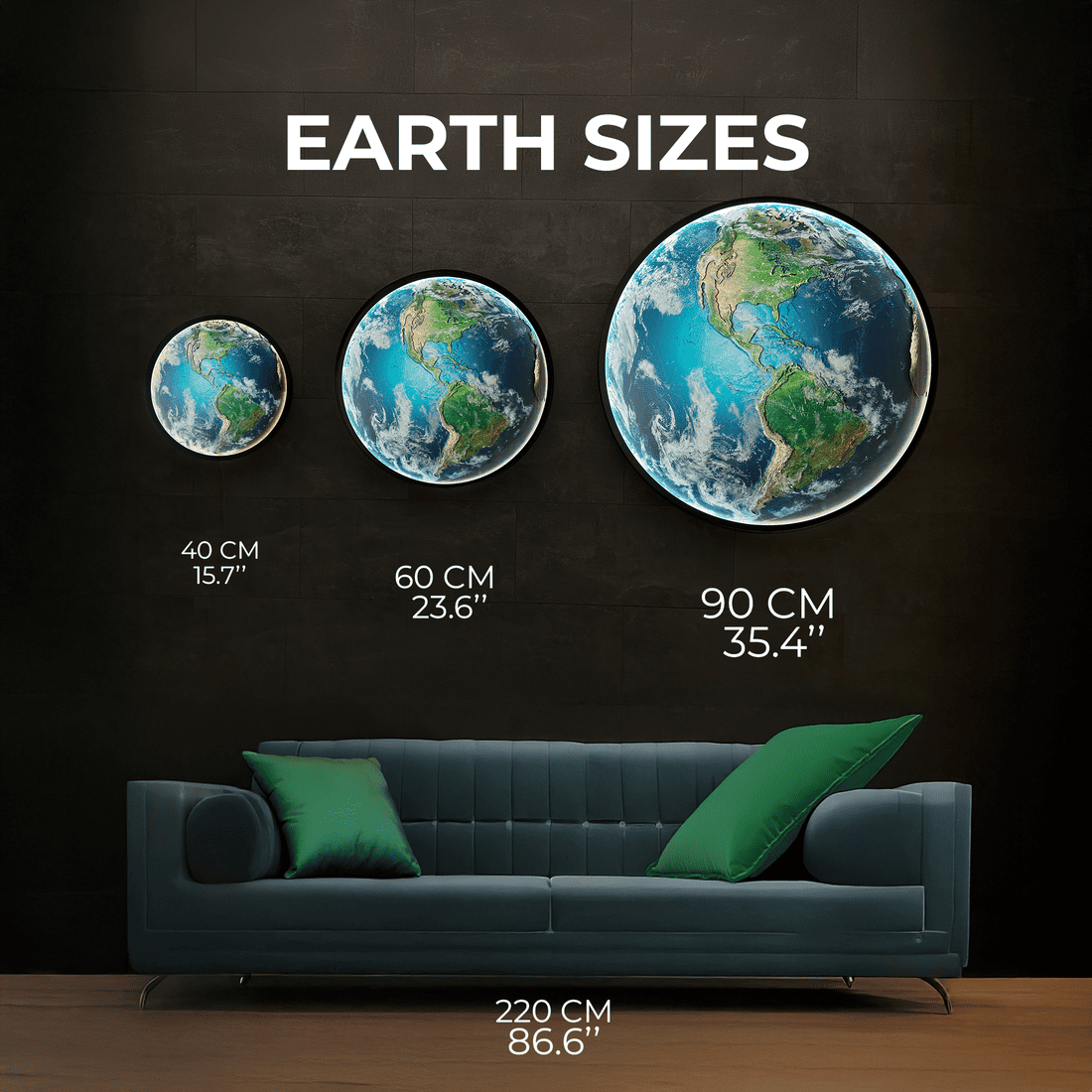 Earth with LED