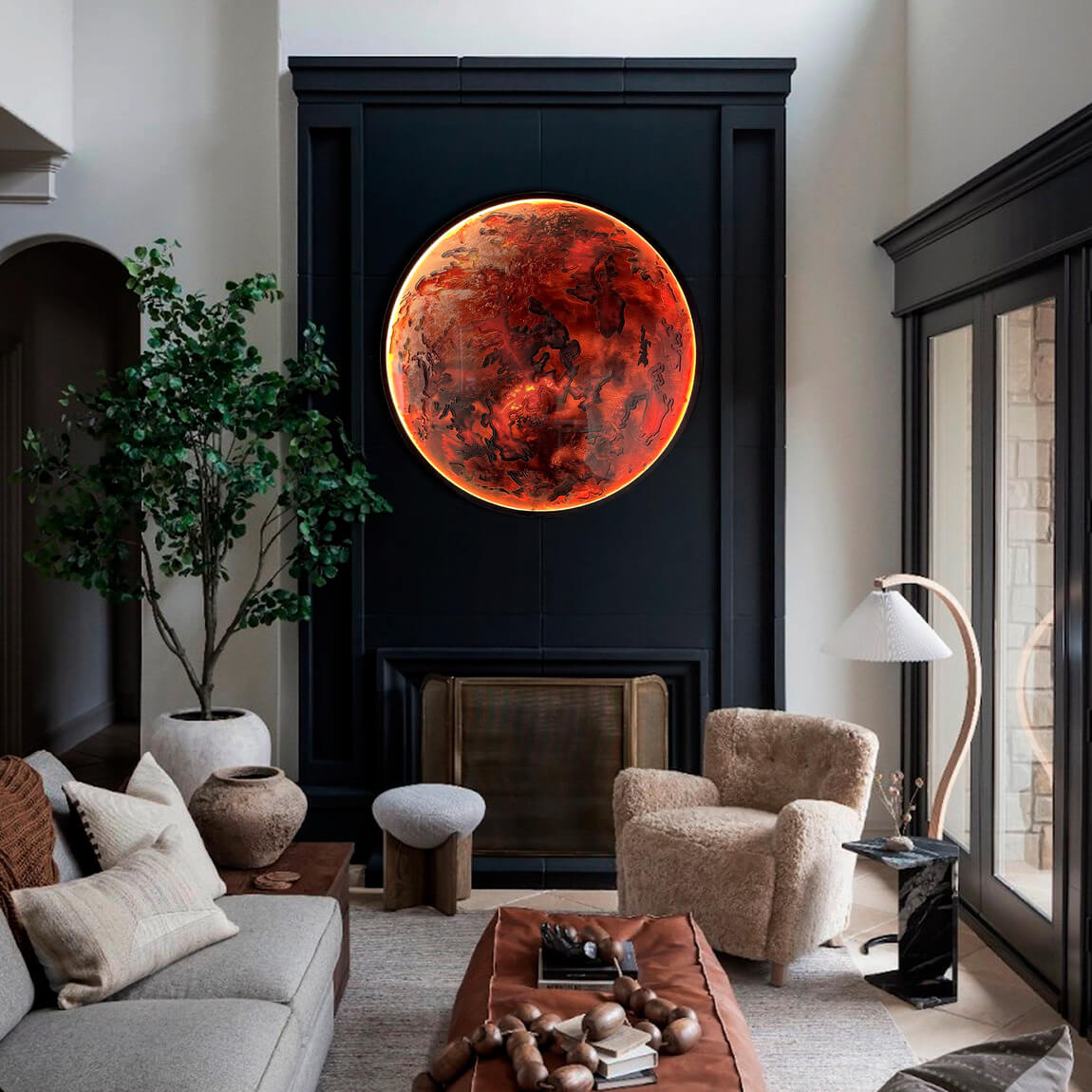 Mars with LED