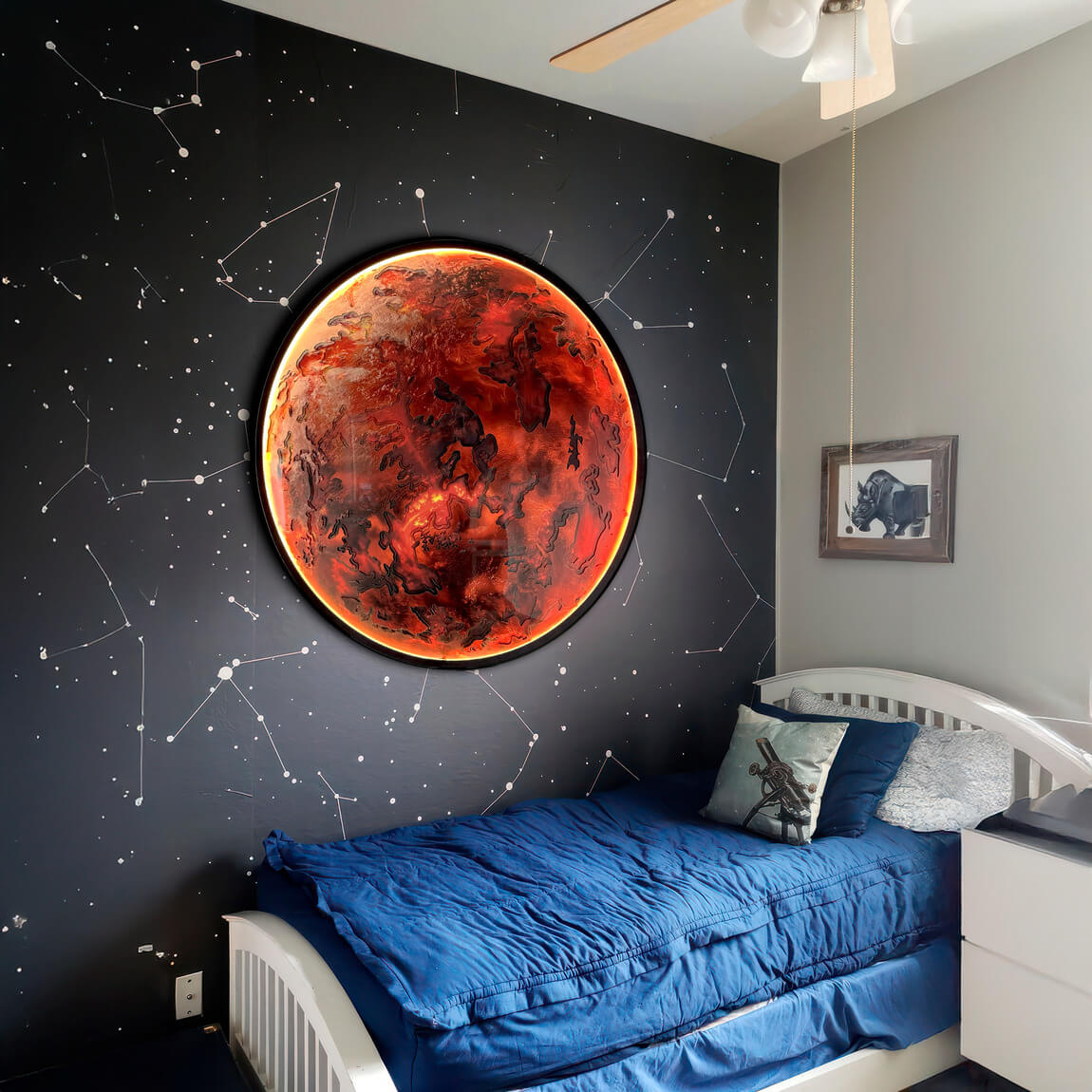 Mars with LED