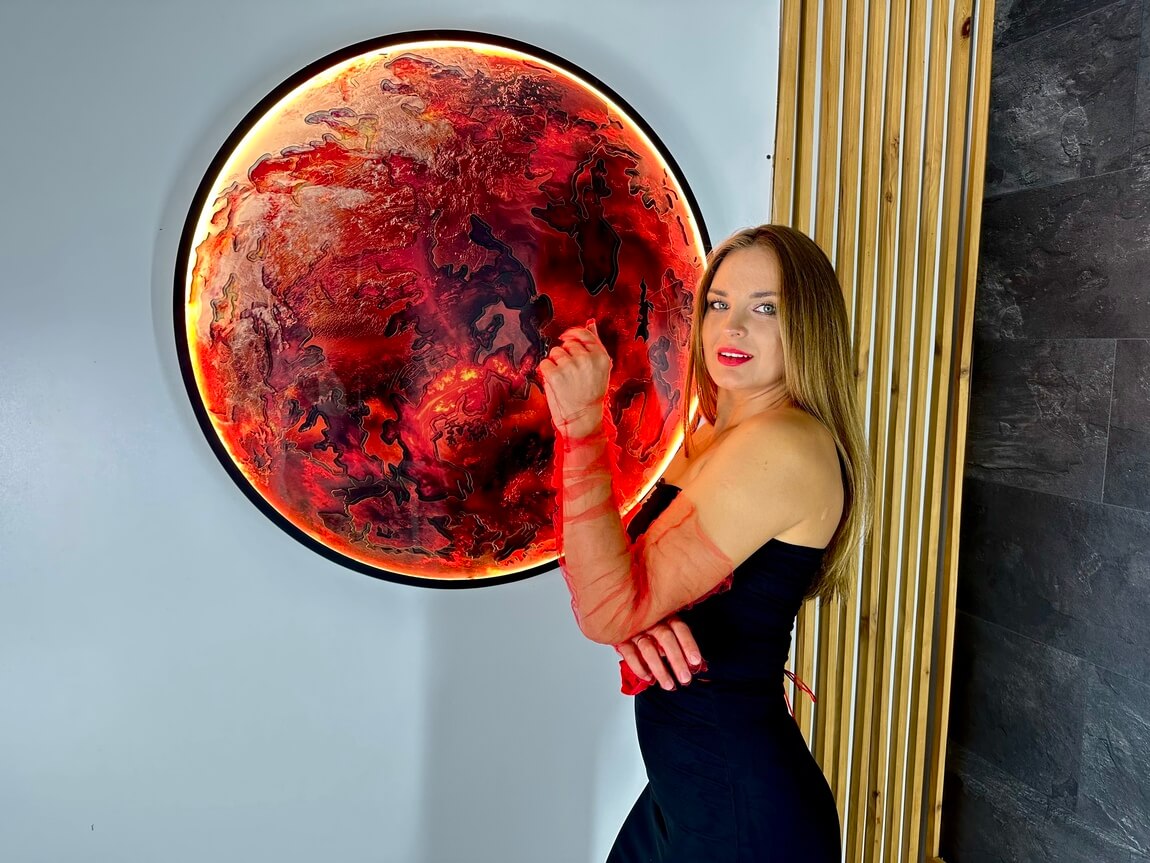 Mars with LED