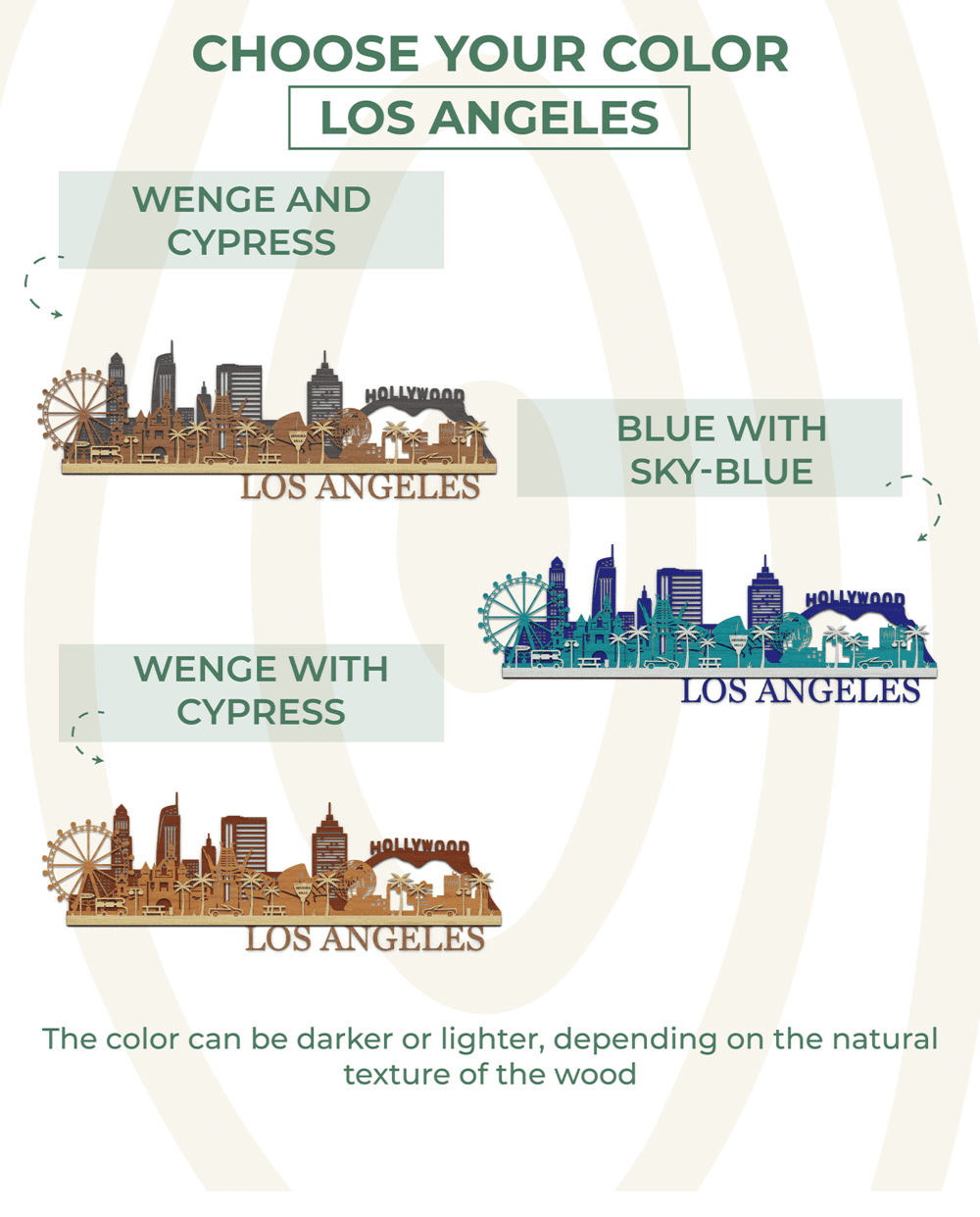 3D Wooden City - Los Angeles