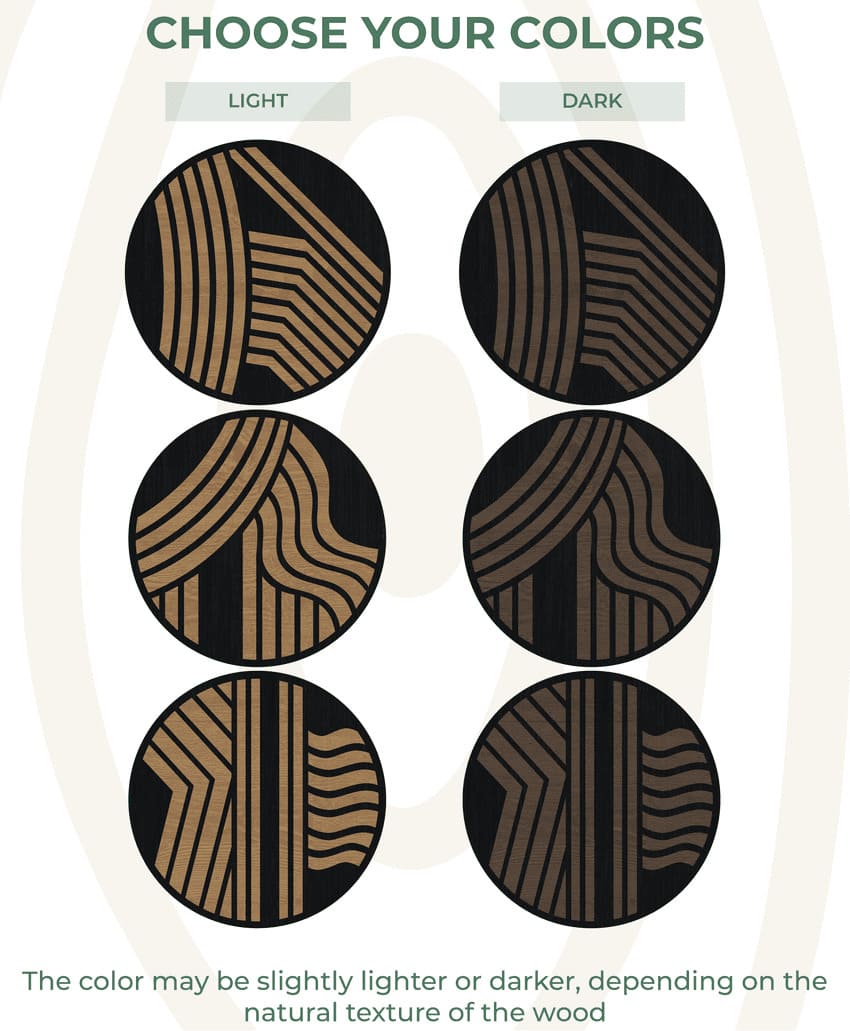 LED Wall Art Decor - Circle triptych