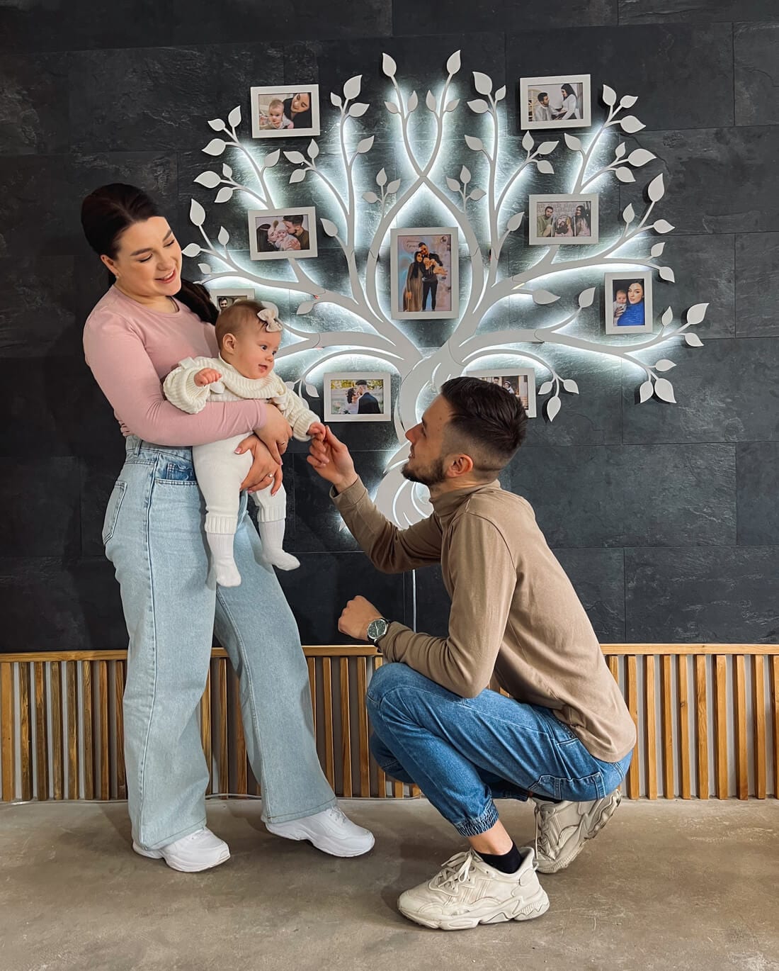LED Family Tree β Forever | Where memories glow | LED backlight for warm, cozy evenings