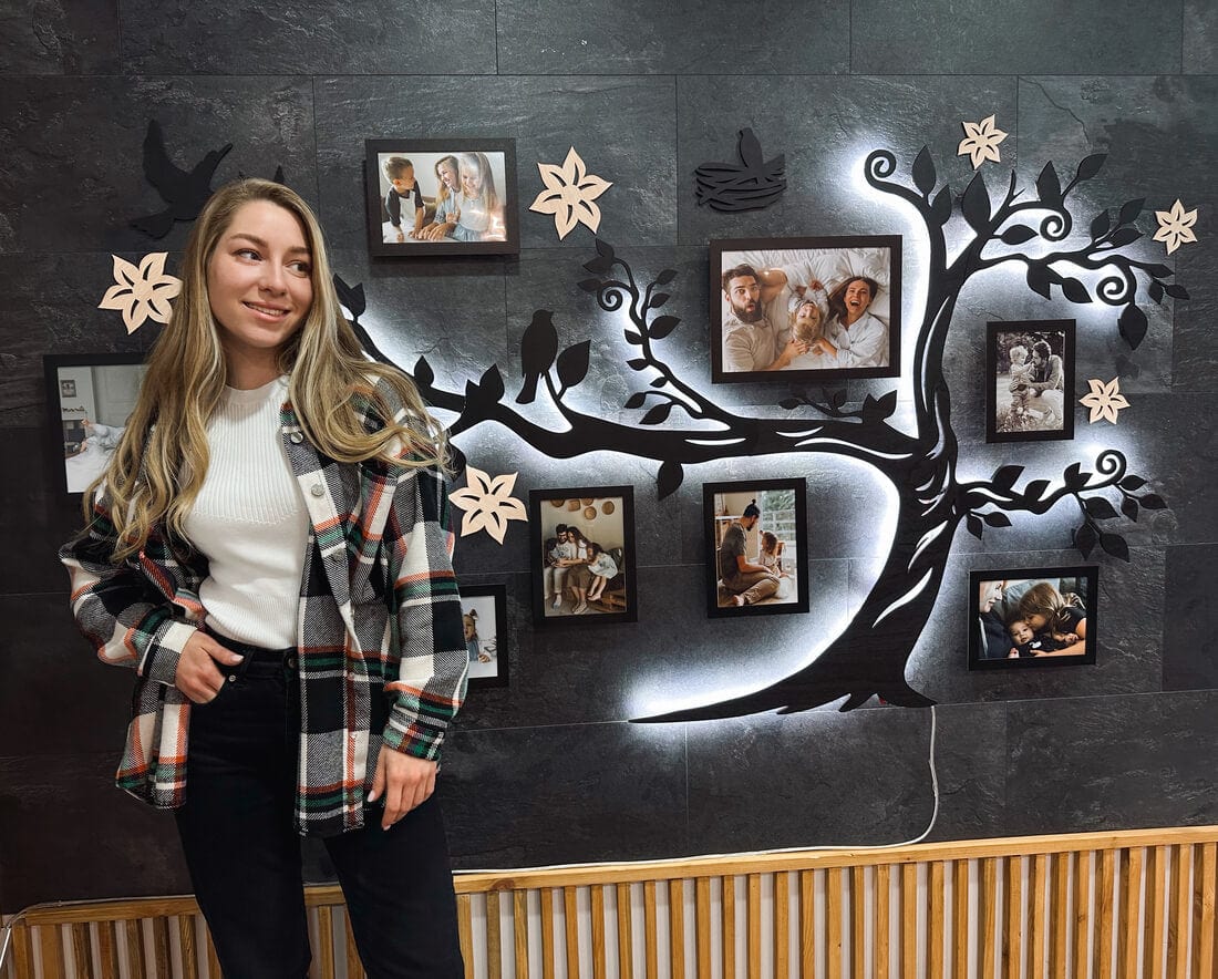 LED Family tree - Standart | Where memories glow | LED backlight for warm, cozy evenings
