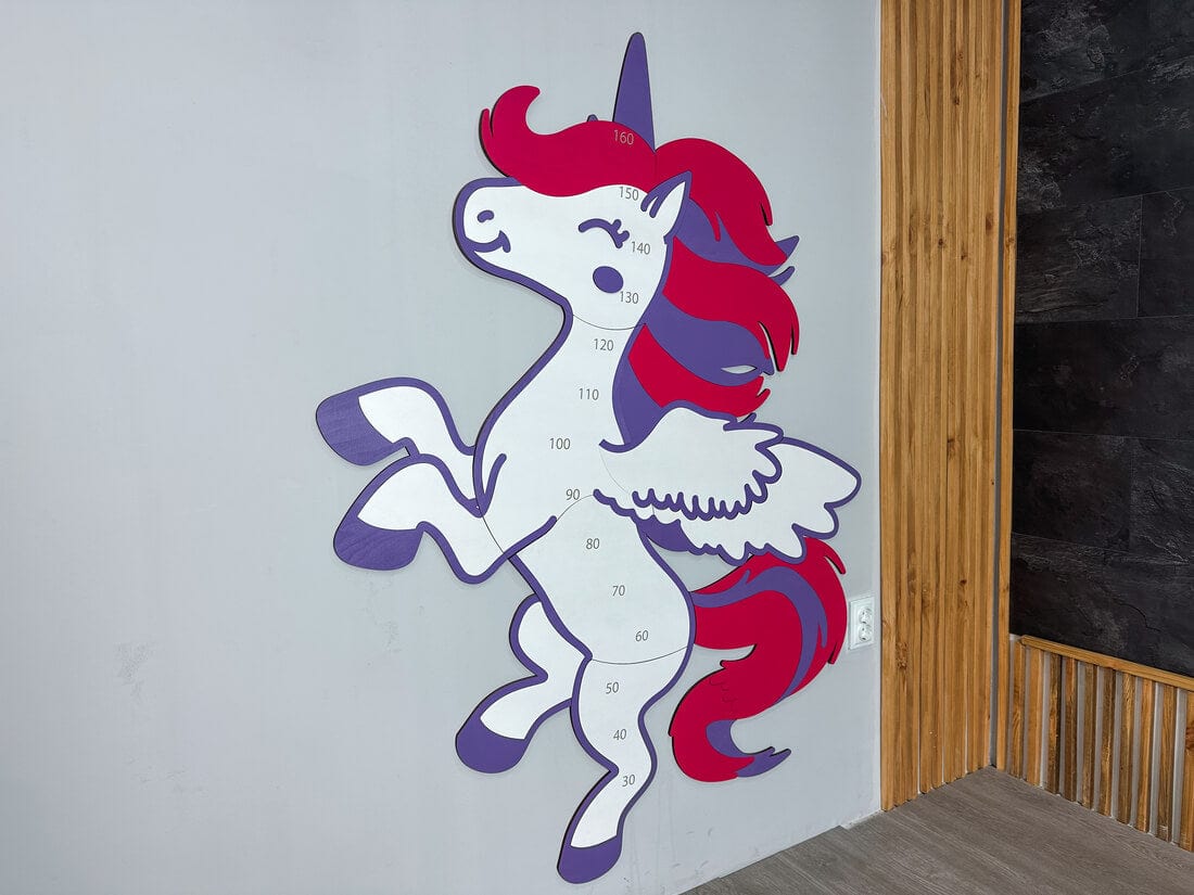 LED Kid`s Growth Charts - Unicorn