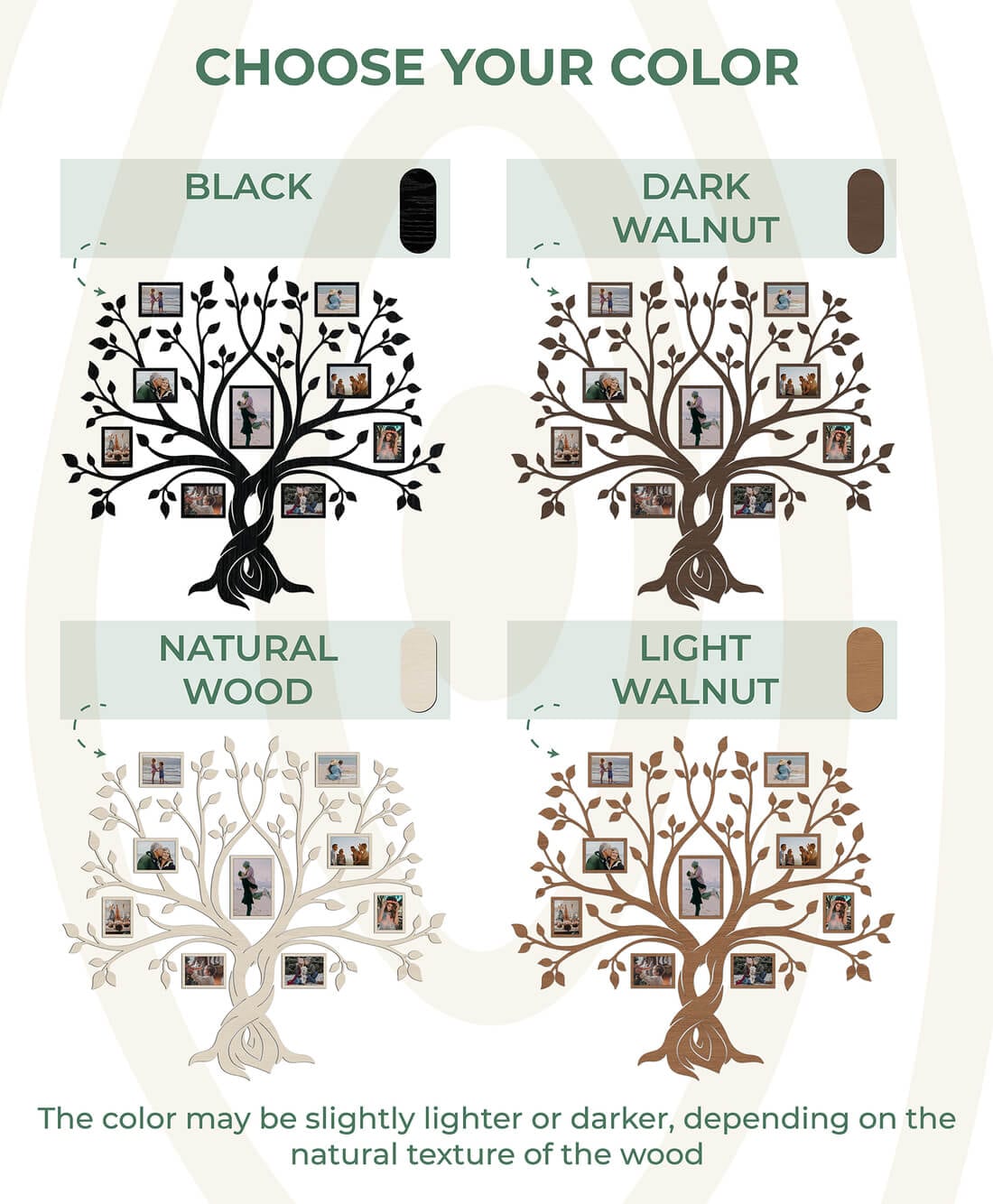 LED Family Tree β Forever | Where memories glow | LED backlight for warm, cozy evenings
