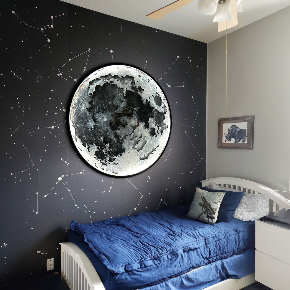 Moon with LED - JustLikeWood