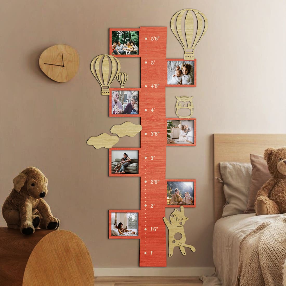 Kid`s Growth Charts with Photo Frames