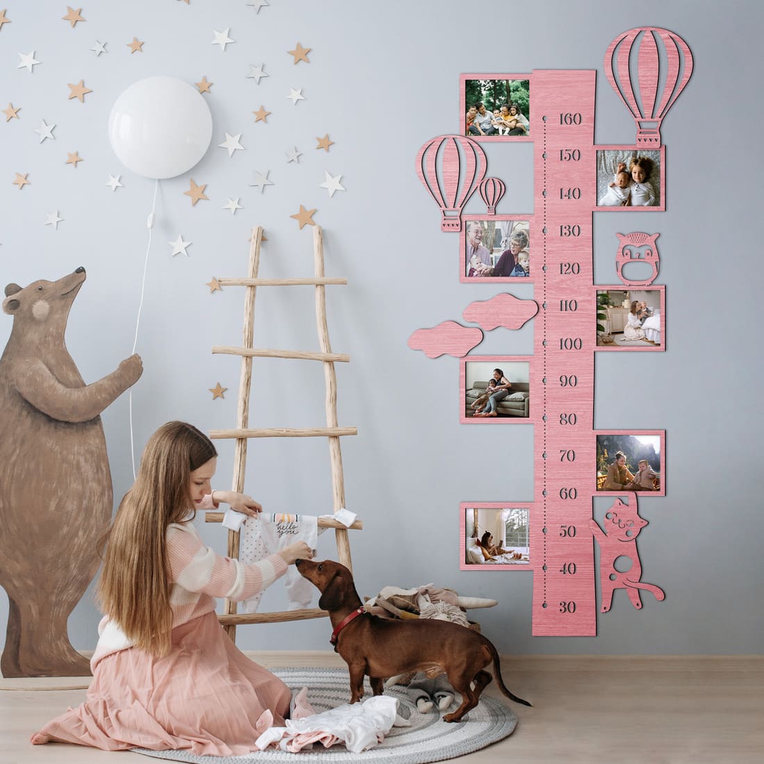 Kid`s Growth Charts with Photo Frames