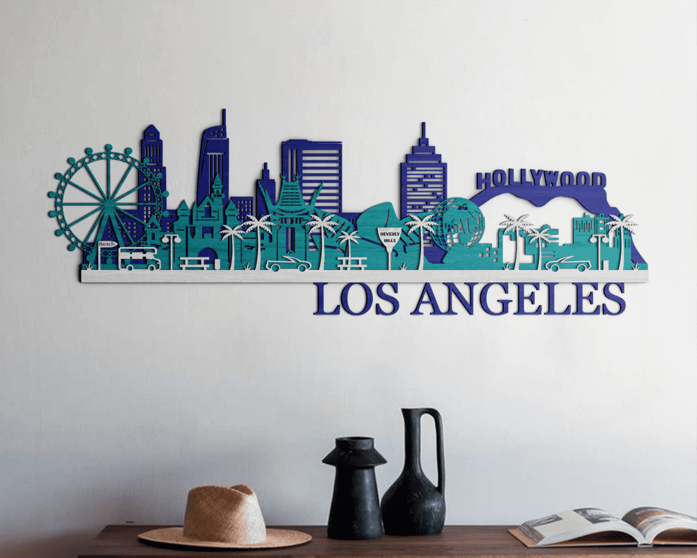 3D Wooden City - Los Angeles