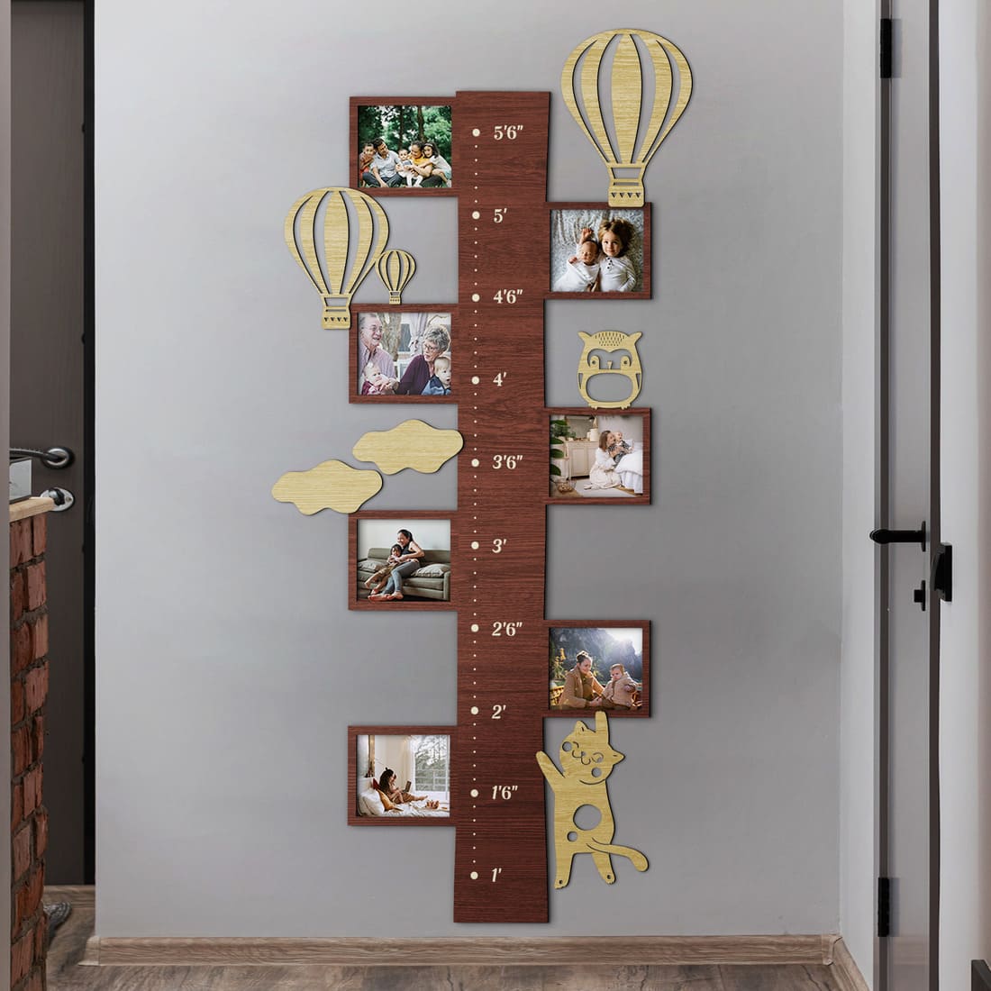 Kid`s Growth Charts with Photo Frames