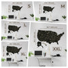 2D Map of USA Prime - Dark walnut