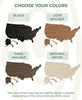 2D Map of USA - Black