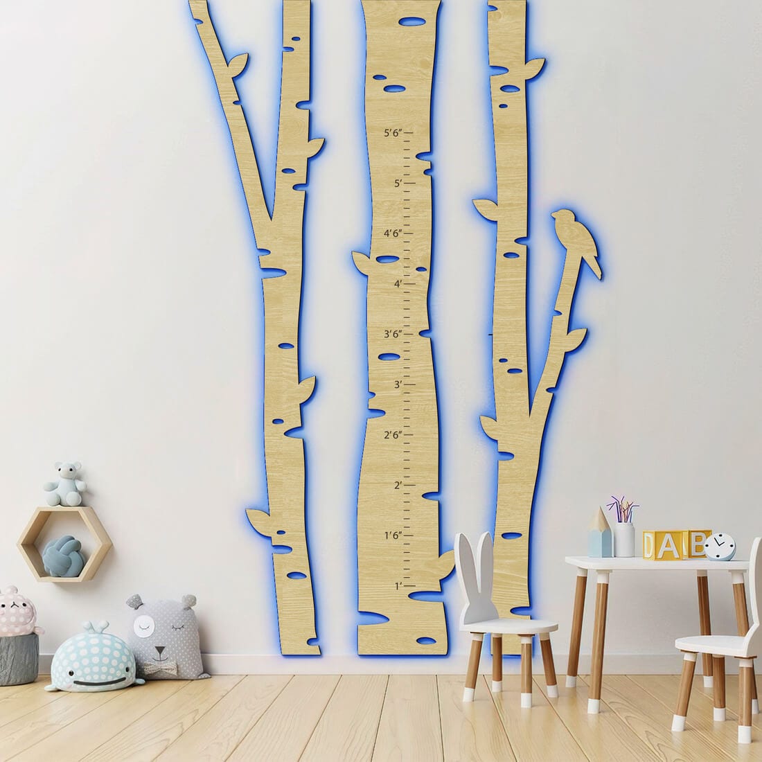 LED Kid`s Growth Charts - Birch