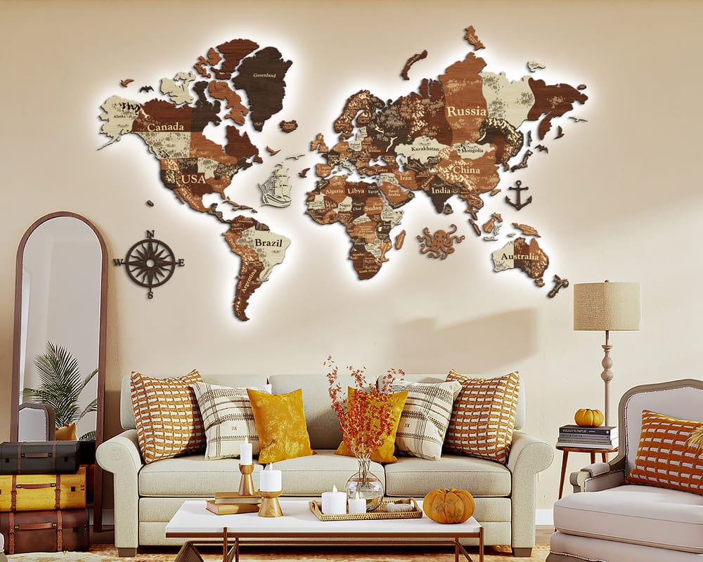 Discovering the World with the Stunning World Map Wood - A Journey of Decor and Inspiration