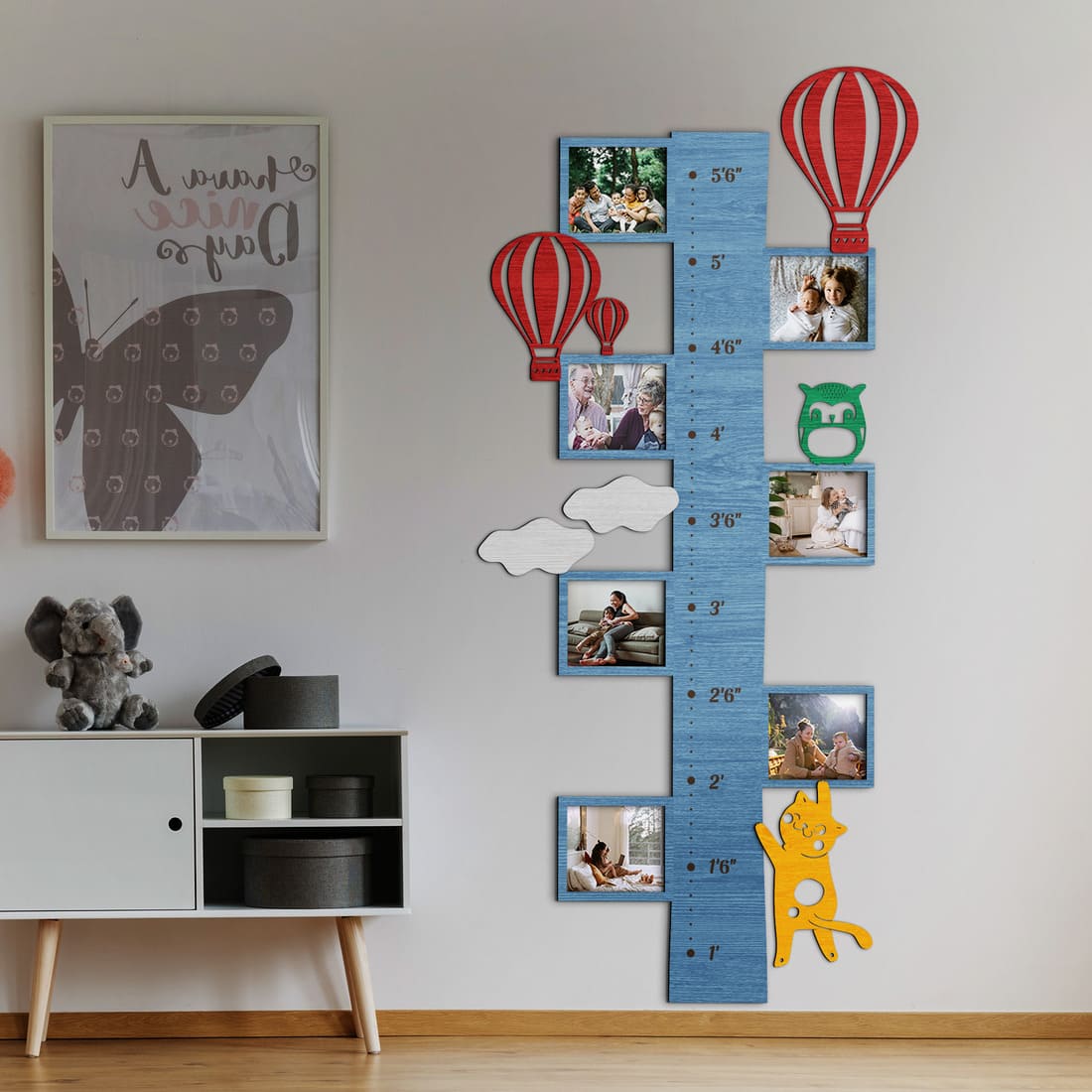 Kid`s Growth Charts with Photo Frames