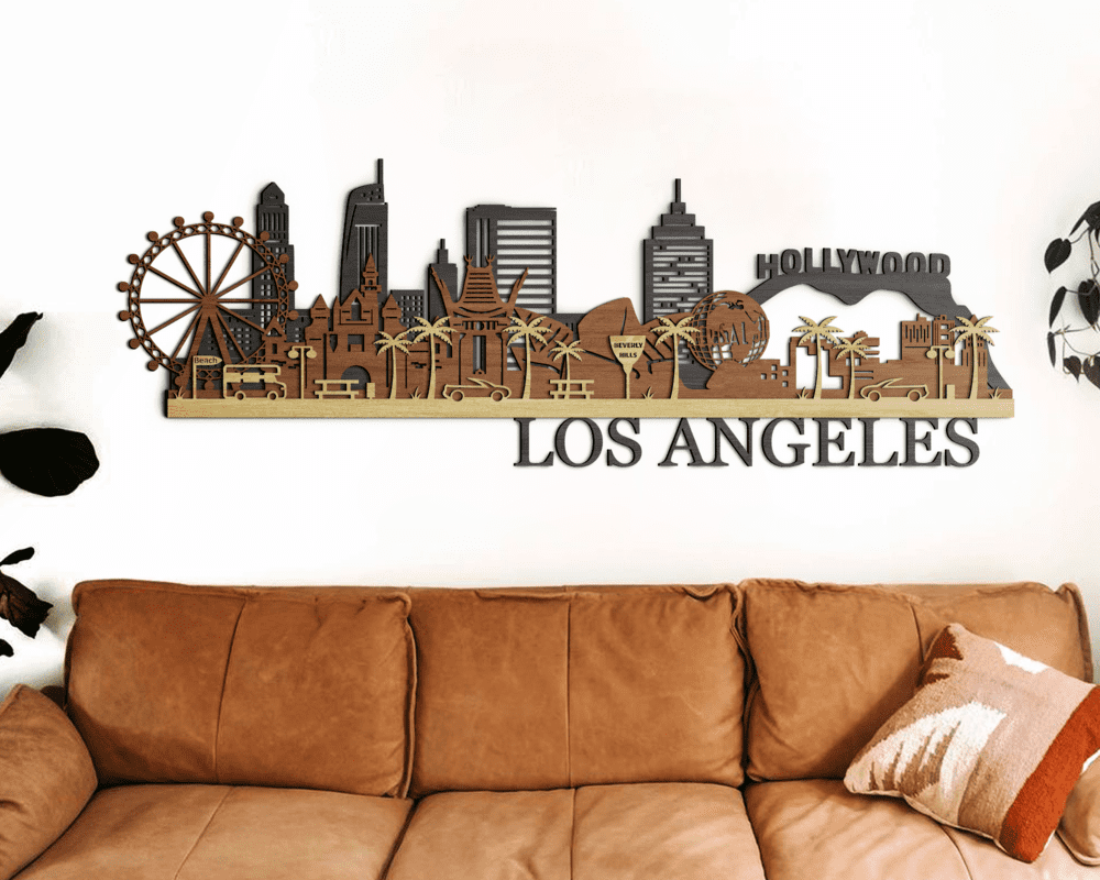 3D Wooden City - Los Angeles