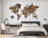 3D Wooden World Map (Standart) - Cypress