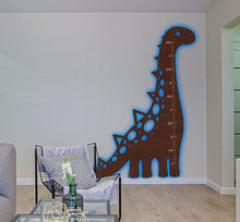 Load image into Gallery viewer, LED Kid`s Growth Charts - Dinosaur
