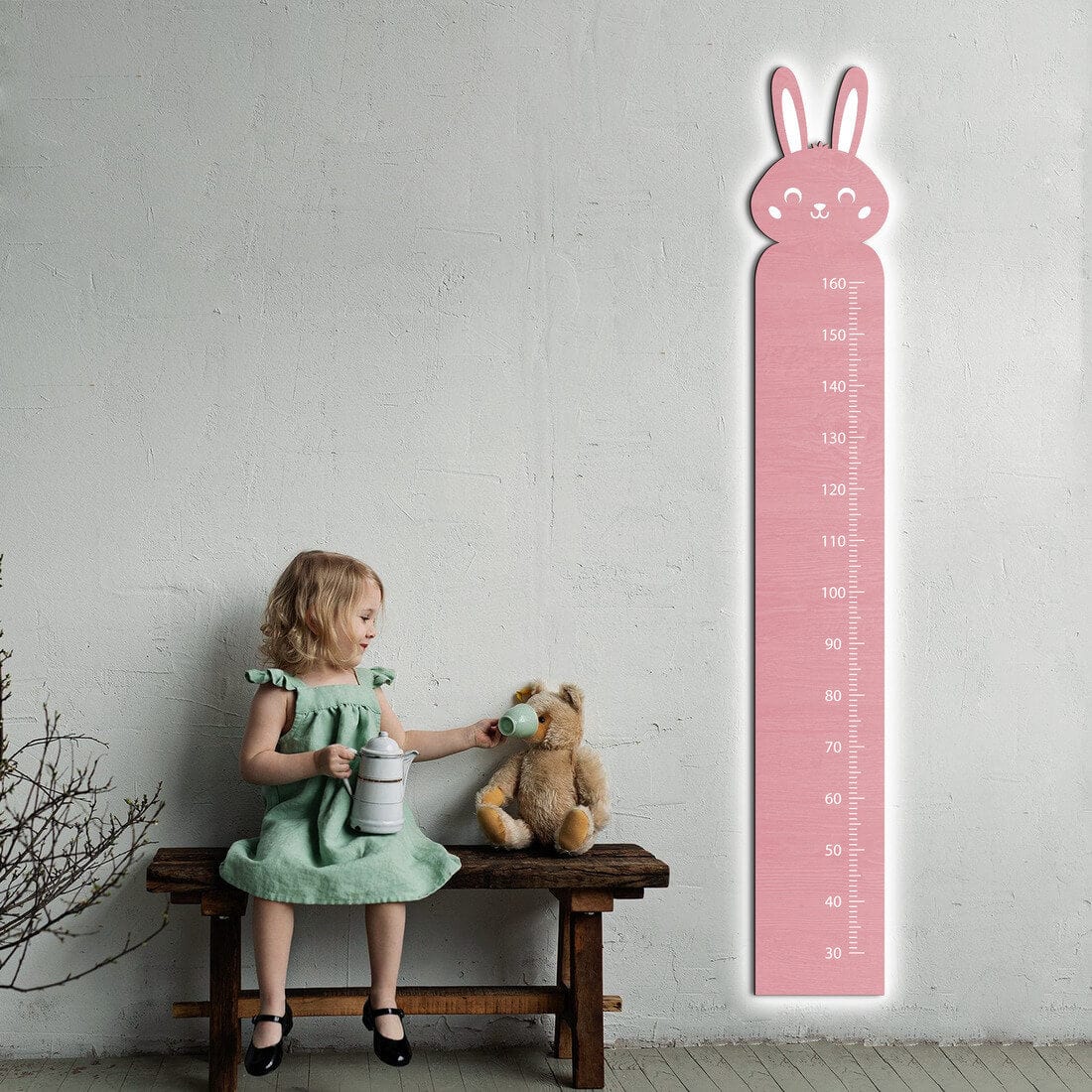 LED Kid`s Growth Charts - Ruler (Animals)