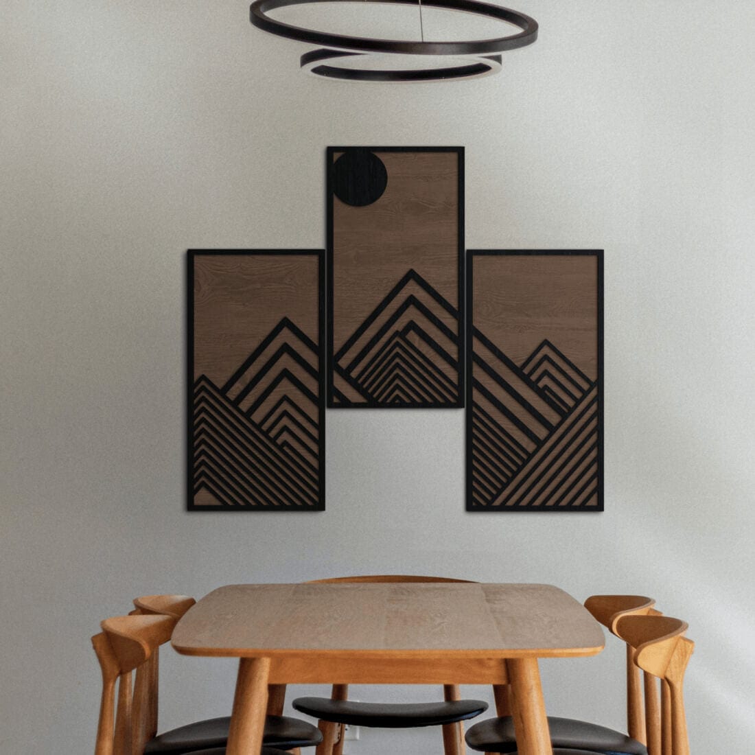 Wall Art Decor - Mountain massif triptych