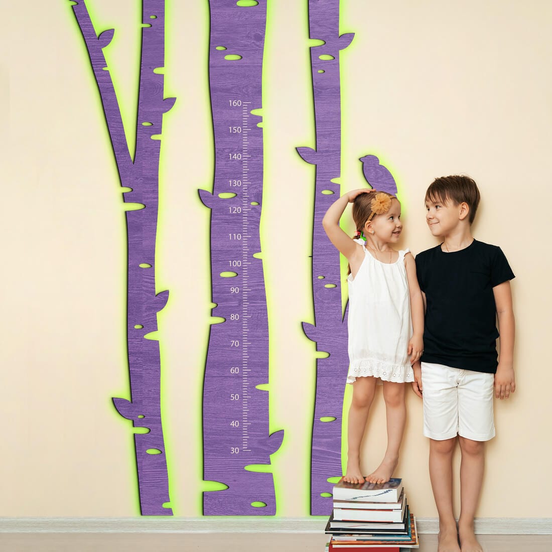 LED Kid`s Growth Charts - Birch