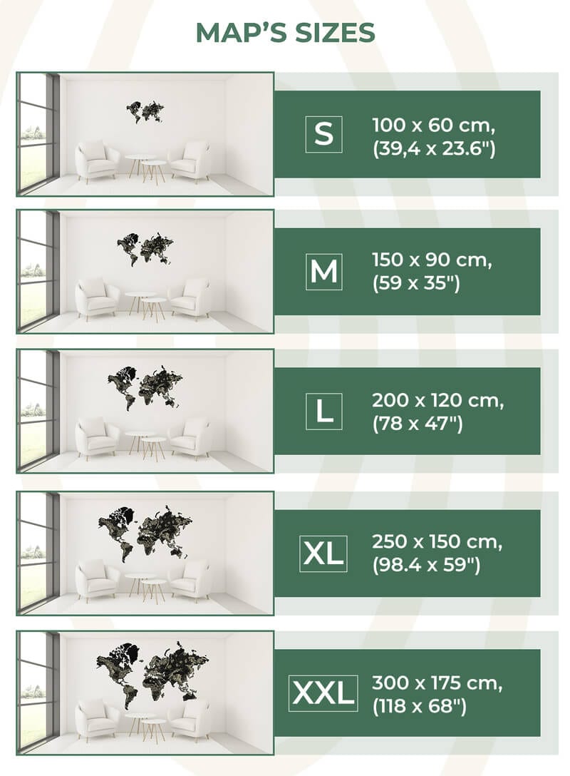 ArtDecor Map - Black - JustLikeWood