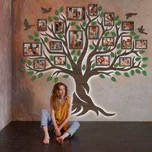 Load image into Gallery viewer, LED Family tree with Birds - JustLikeWood
